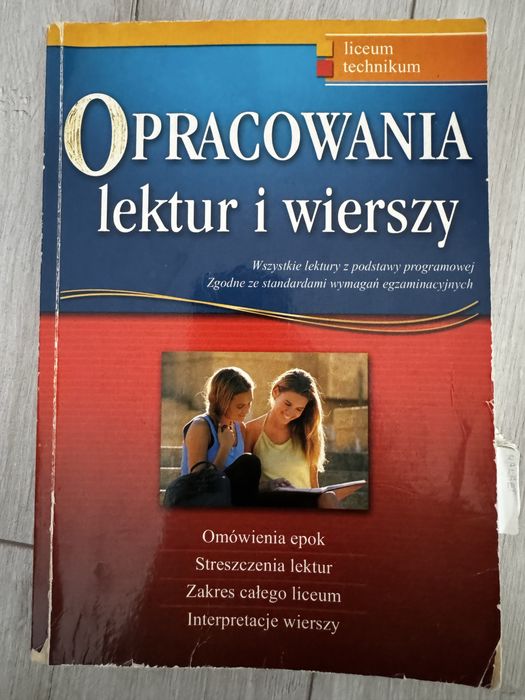 Opracowania lektur i wierszy