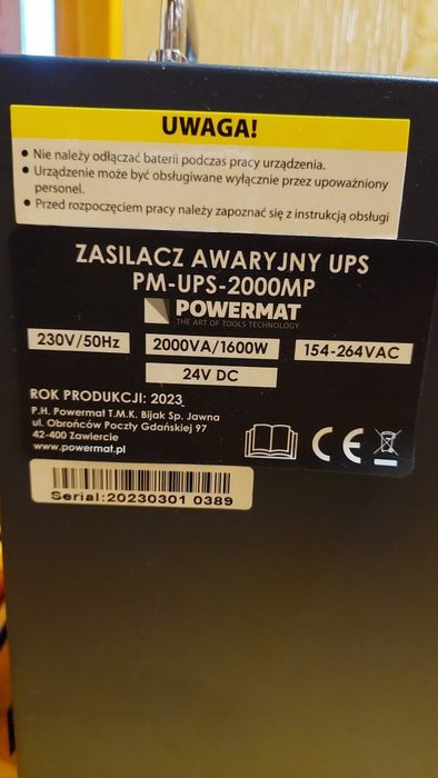 Інвертор Powermat PM-UPS-2000MP. 24 Вольт