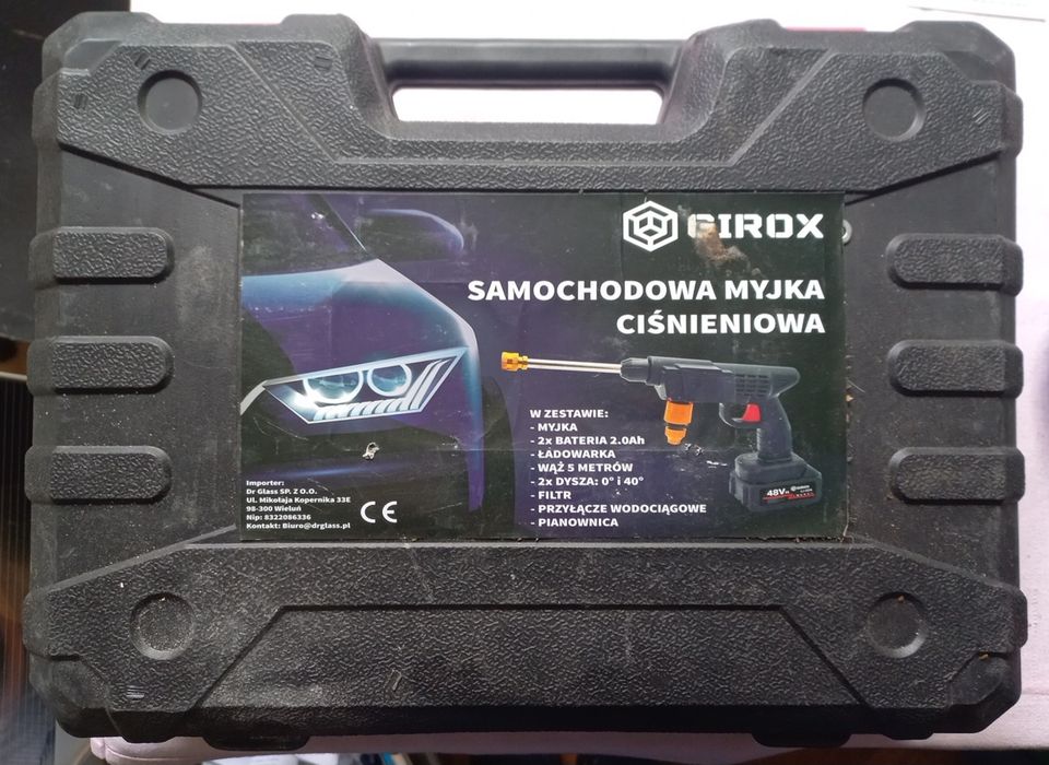 Akumulatorowa myjka ciśnieniowa GIROX 48V + 2 akumulatory + walizka