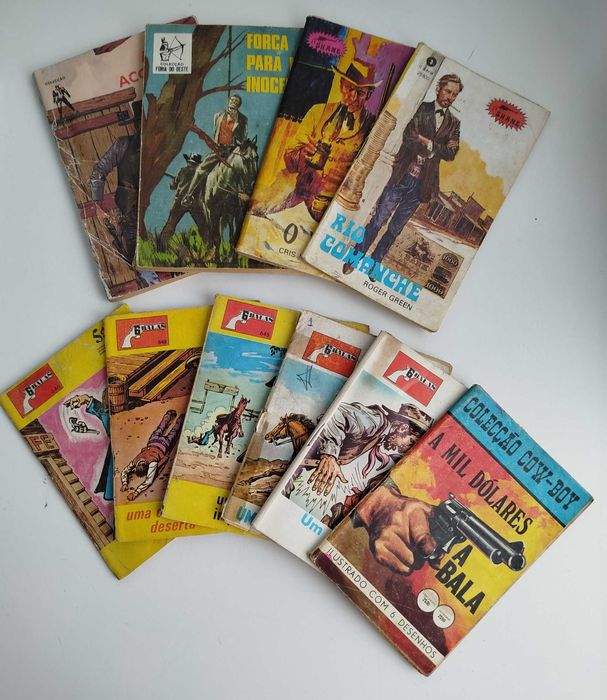Lote de Livros Antigos de Cowboys
