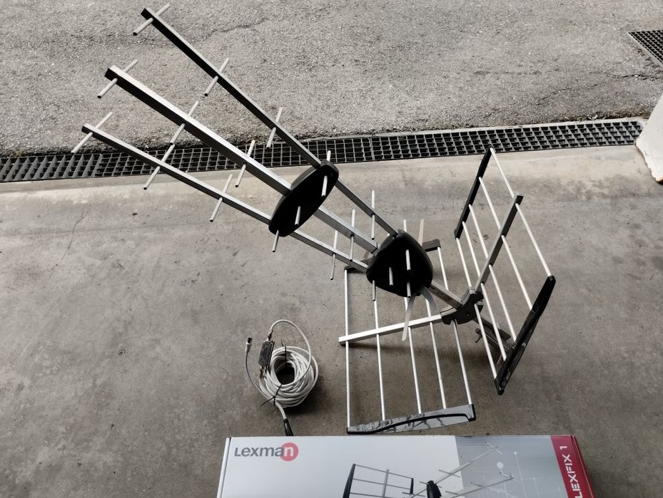 Antena lexman e cabo 10 m