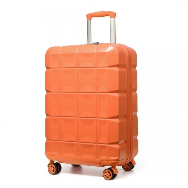 Walizka Podróżna 20 cali Abs, Tsa, Kółka 360° Pomarańczowa