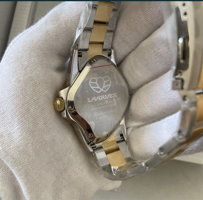 Relogio Laarvee Silver & Golden Precision Steel