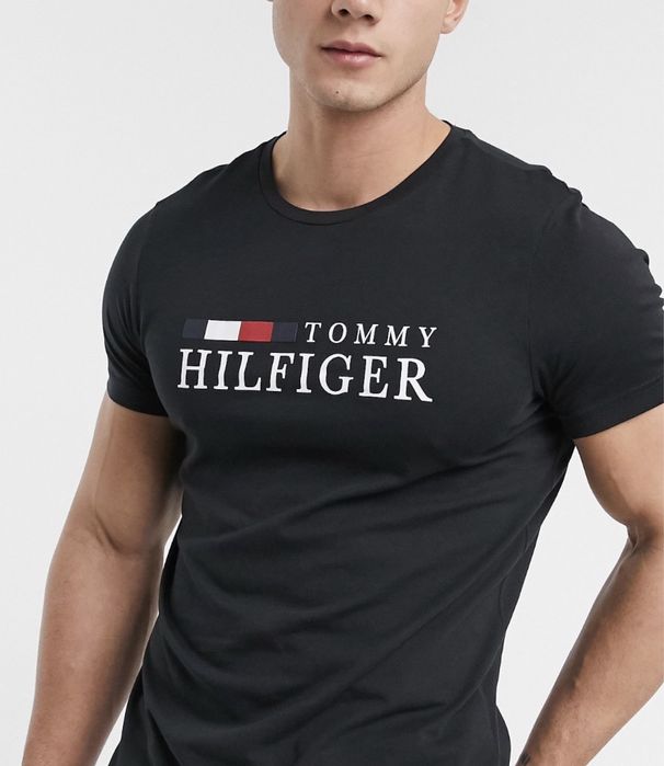 Мужские футболки Tommy Hilfiger унисекс томми хилфигер белая сумка