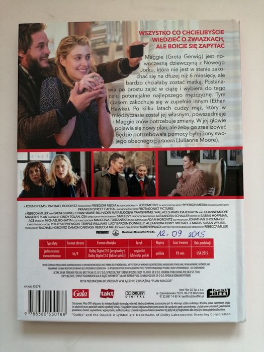 Plan Maggie - wyst. Greta Gerwig, Ethan Hawke