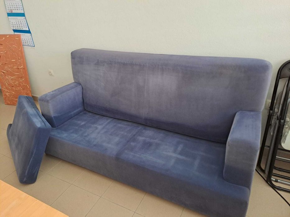 Sofá azul 182x80x90cm