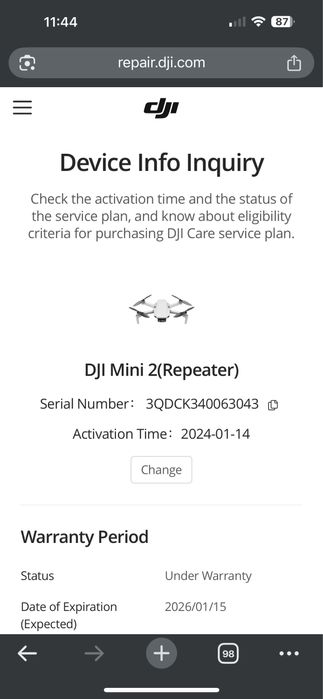 New DJI RC-N1 controller with warranty or used with warranty64174433282946122