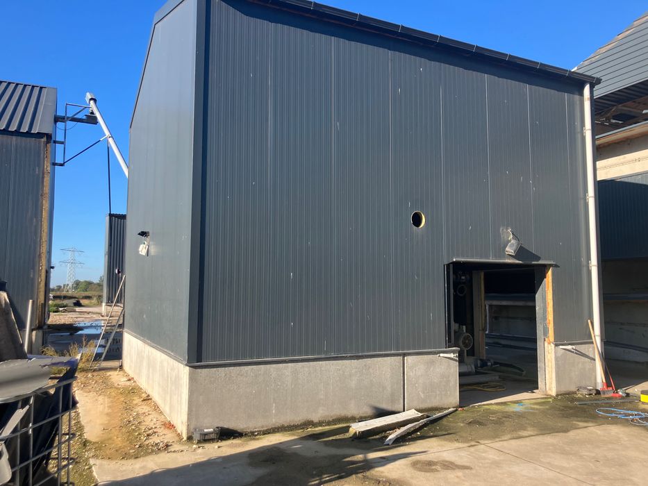 Hala wiata garaż konstrukcja stalowa magazyn ocieplany 7,5x8x6m