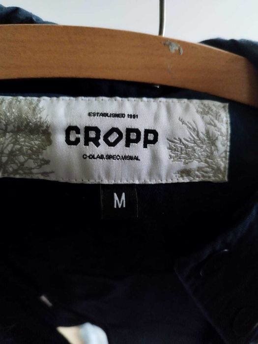 Kurtka parka męska granatowa z kapturem