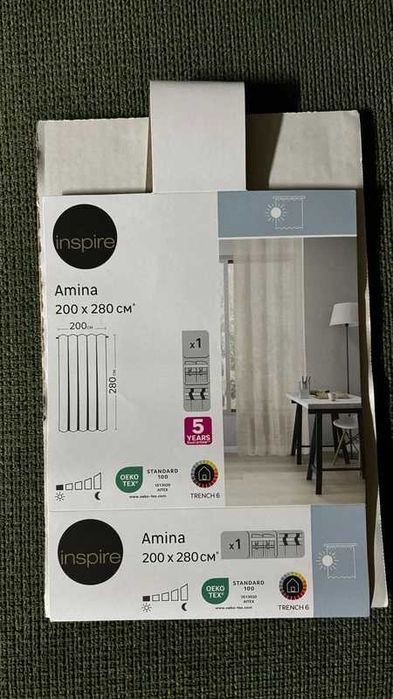Cortinado Amina - Inspire - NOVO NUNCA USADO