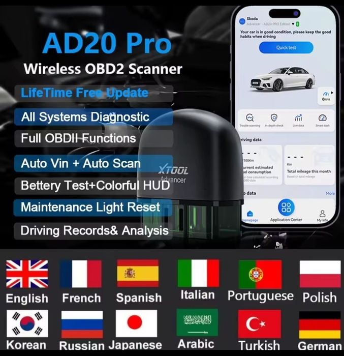 XTOOL Advancer AD20Pго Інструменти діагностики всіх систем  OBD