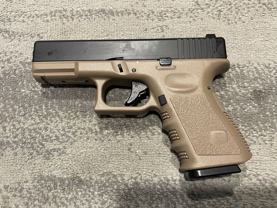 GLOCK 23 TAN GREEN GAS BLOWBACK AIRSOFT ENVIO GRATIS