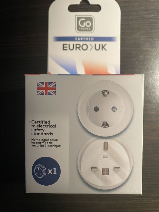 Adapter gniazdka przejściówka EU-UK Polska Anglia Dubaj