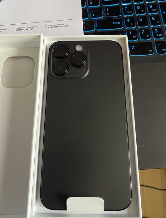 Apple iPhone 14 Pro Max 128 GB Space Black stan jak nowy bateria 87% +