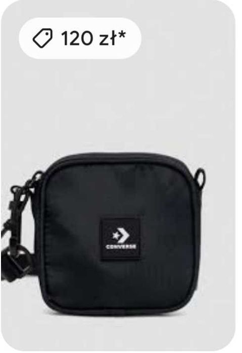 Męska czarna torebka listonoszka