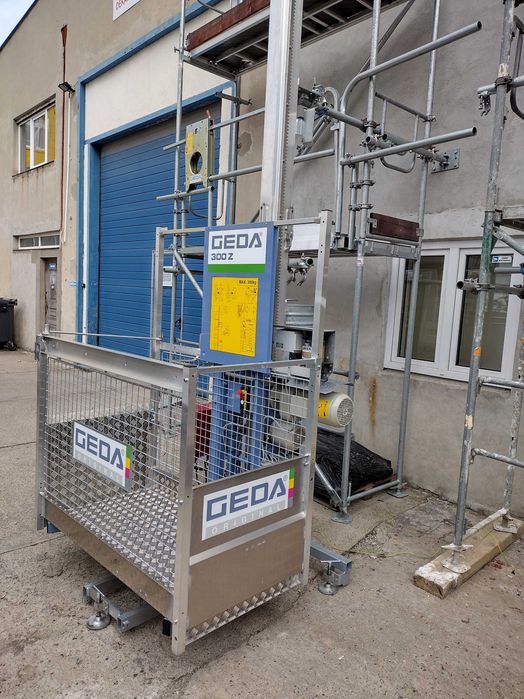 Wynajem windy budowlanej GEDA 300Z - telka rusztowania
