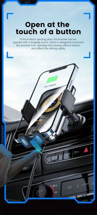 Nowa Bezprzewodowa Ładowarka Samochodowa z Uchwytem Indukcyjnym