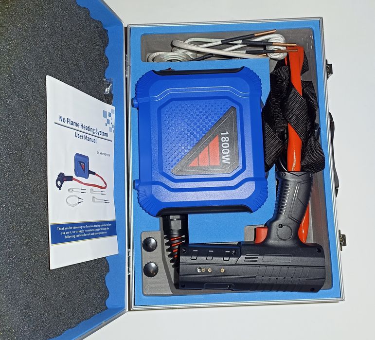 Индукционный нагреватель 1800 ВТ в комплекте с насадками  Індукційний