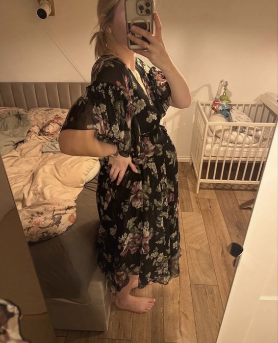Sukienka ciążowa wizytowa asos