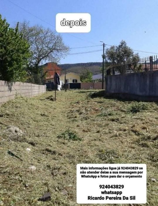 Faço limpeza geral Terrenos Jardins e Quintais com Rocadora Tb Faço Serviços Demolição Recolha Entulho Madeira Monos Resíduos Serviços Mudança