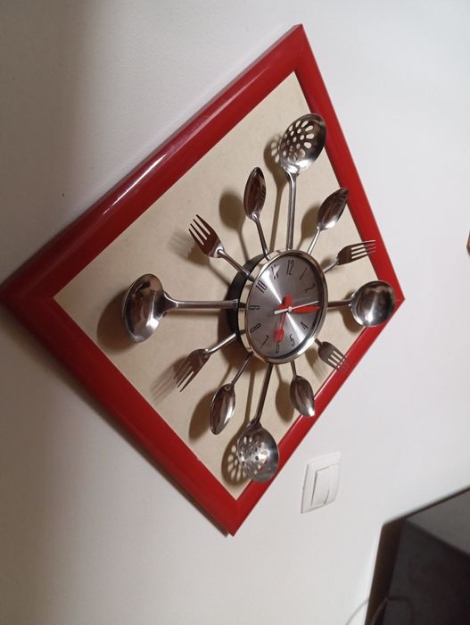 Relógio parede de cozinha