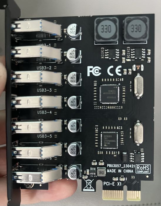Karta PCI-E USB 3.0 7 portów rozszerzenie -NOWY
