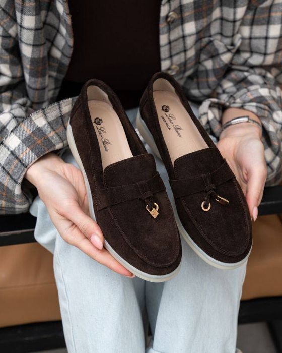 Жіночі лофери Loro Piana Brown