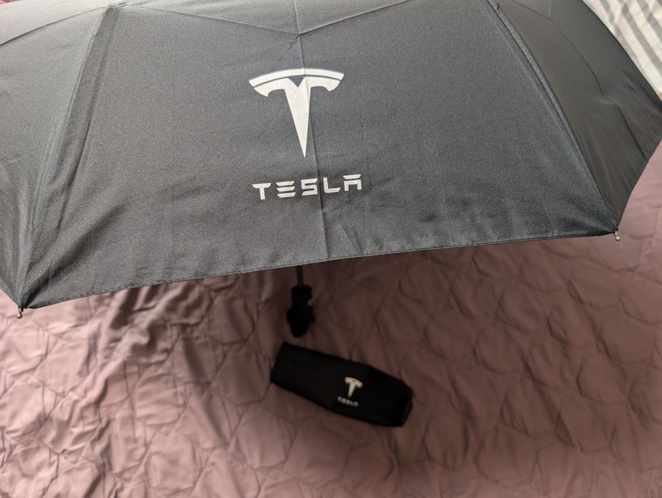 Парасоля Tesla лого автомат