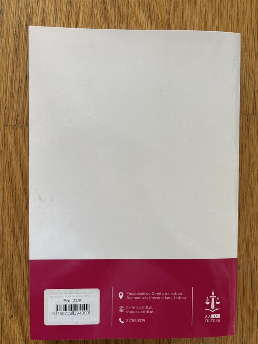 Livro Direito Penal Parte Geral - Maria Fernanda Palma