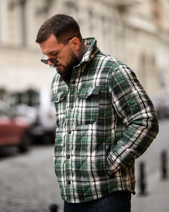 Мужская рубашка - куртка на весну, утеплена сорочка, куртка