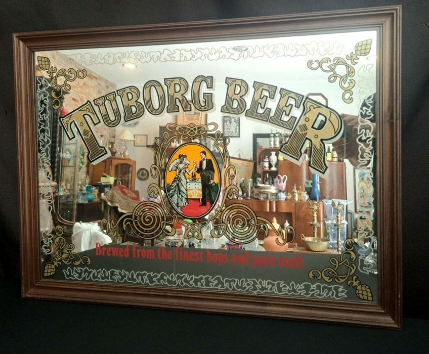 Quadro espelho vintage cerveja
