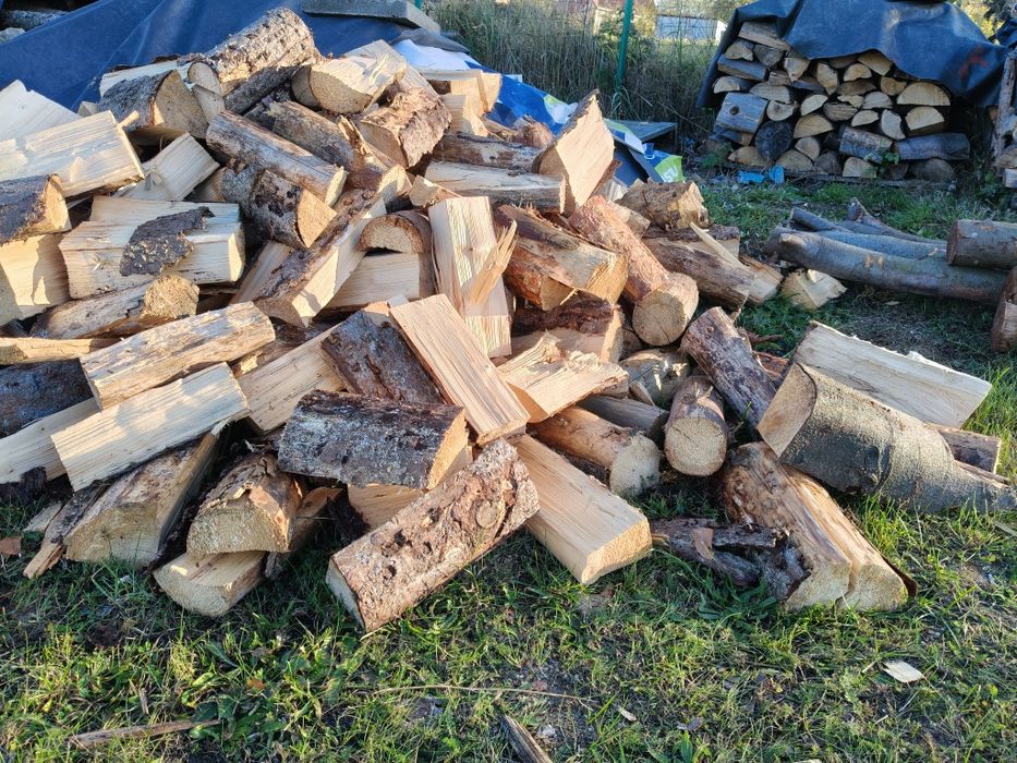 Drewno opałowe suche sosna świerk