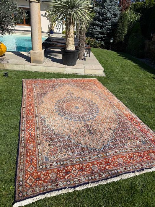 Dywan perski r. tkany kaszmirowy + jedwab Iran Moud 300x200 gal. 18tyś