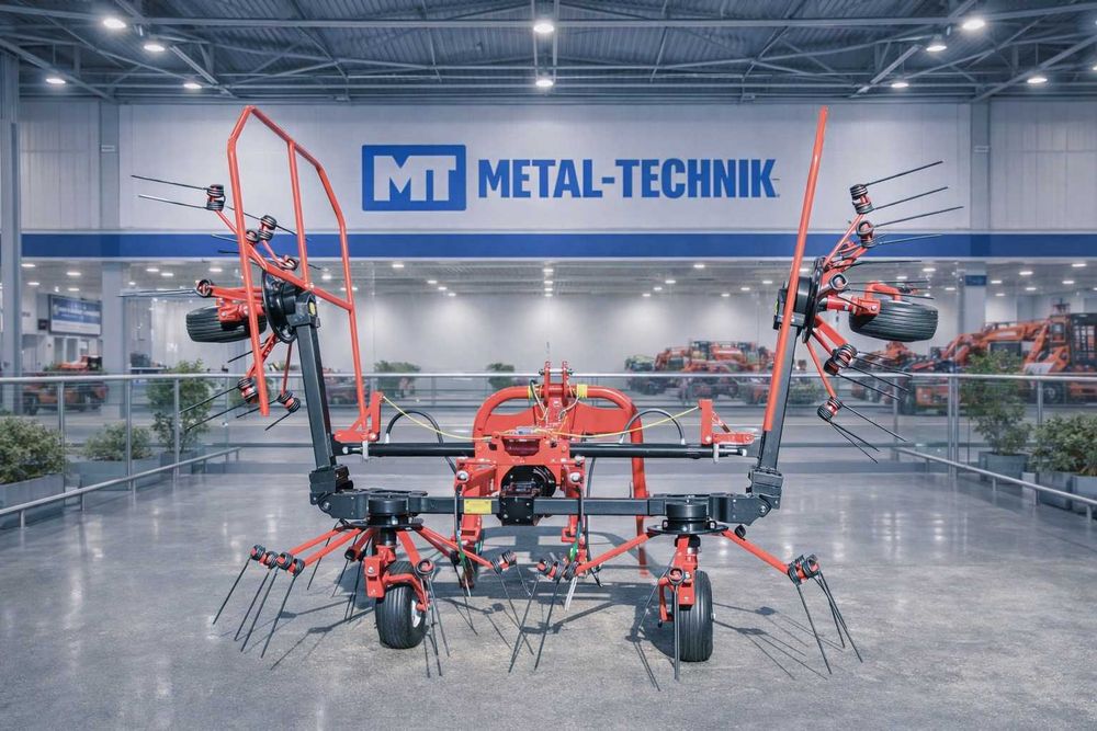 Metal-Technik Przetrząsacz siana 4-wirniki PRZETRZĄSARKA 5,20 PROMOCJA