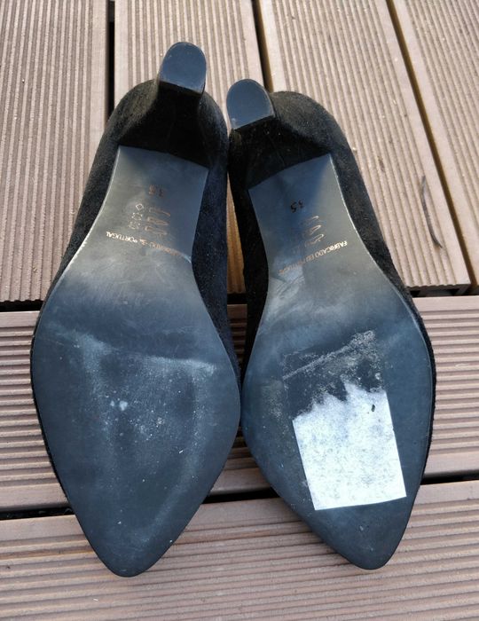 Sapatos 35 novos salto alto clássicos pretos Seaside
