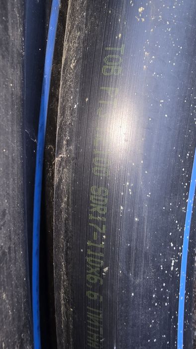 Продам трубу водопроводную новая,110диаметр,  6.6мм толщина стенки ,