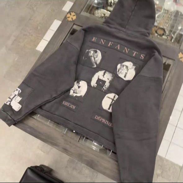 Зіпка Enfants Riches Déprimés / Кофта ERD/ ЕРД/ серая