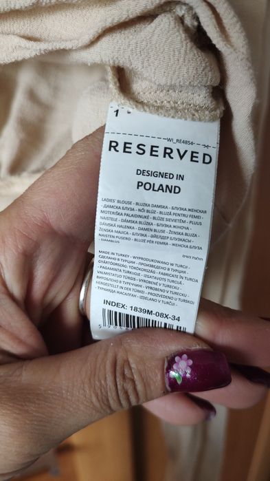 Bluzka z ozdobnym węzłem Reserved 34/36