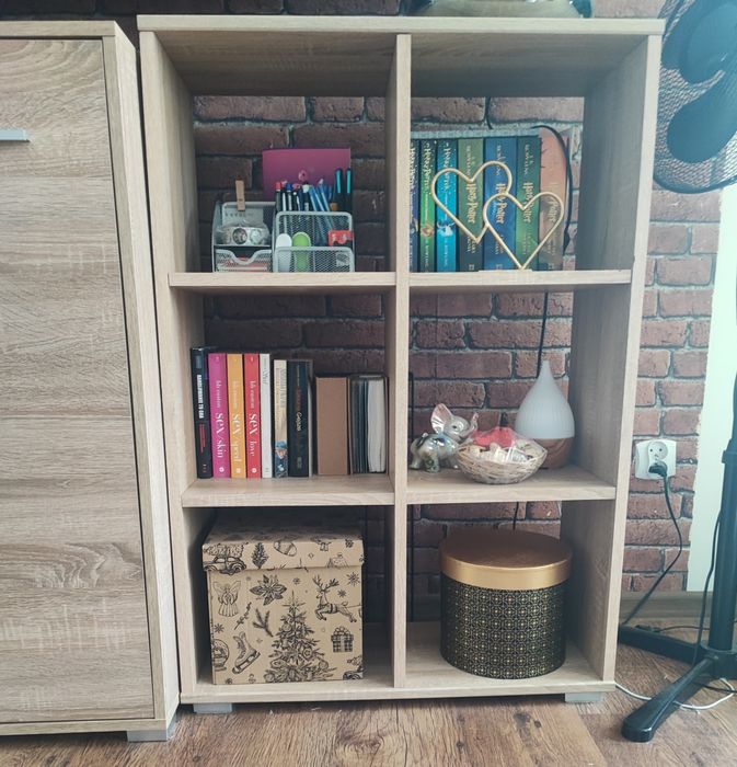 Zestaw mebli Sonoma regał komoda półki meble do salonu pokoju