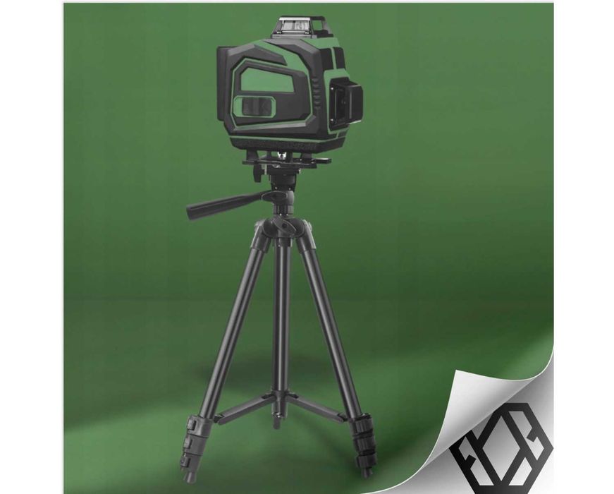 Poziomica Laserowa 4D Płaszczyznowa 360 Laser Krzyżowy + Statyw