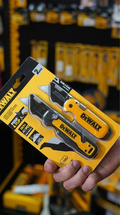 Ніж DeWALT з нержавійки, складаний, зі змінними лезами