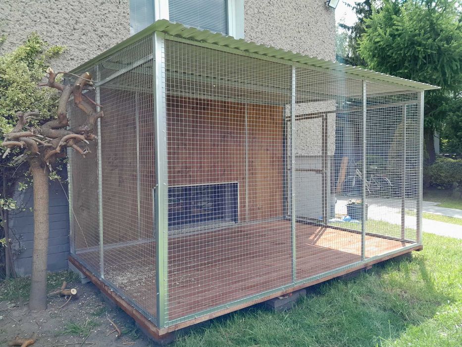 Woliera dla kota klatka zagroda dla kota 3x2 ocynk