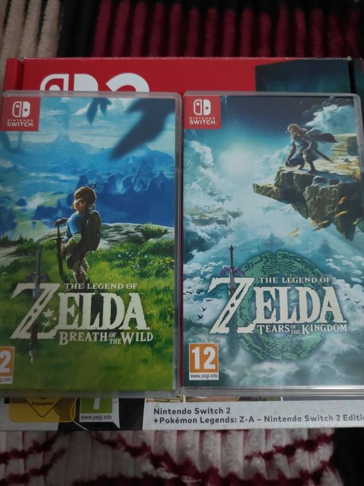 Nintendo switch 2 + Zelda Botw + Zelda Totk