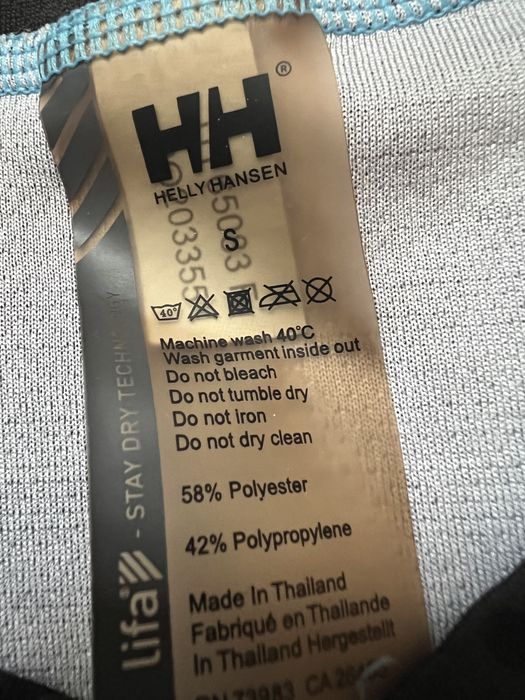 Longsleeve termoaktywny Helly Hansen S 42% polipropylen