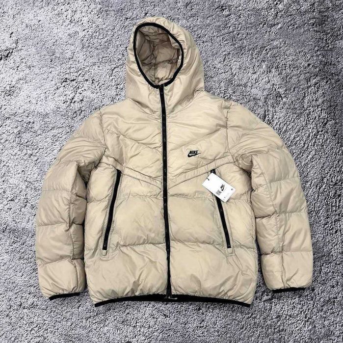 Пуховик Nike Storm-Fit світло бежевий Мужская куртка Найк зимняя до-26