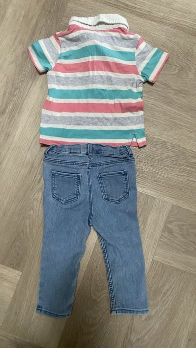 Zestaw dla dziecka r.80 H&M bluzka i jeansy