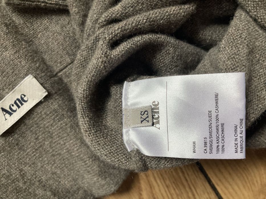 ACNE szal rekawiczki kaszmir mitenki xs s