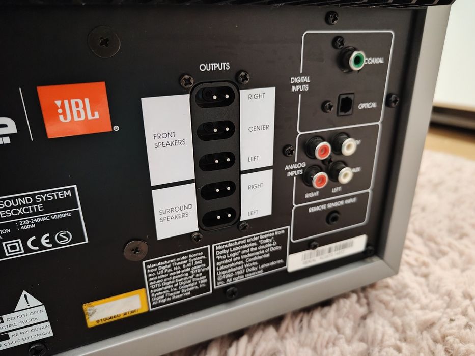 JBL ESC XCITE 5.1 aktywny zestaw głośników do kina / mega brzmienie !!