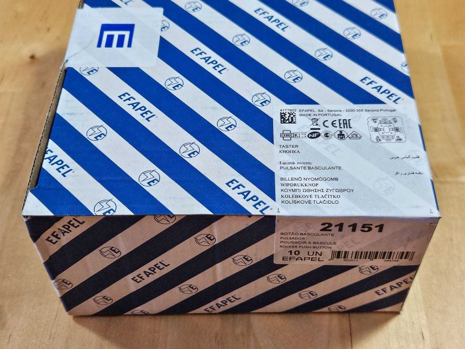 10x Botão basculante EFAPEL 21151 Série MEC21