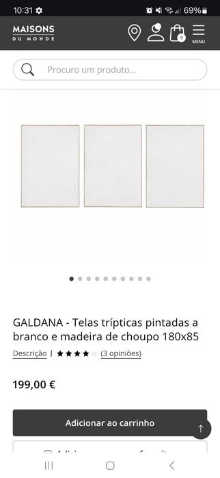 Telas trípticas maisons du monde - modelo Galdana